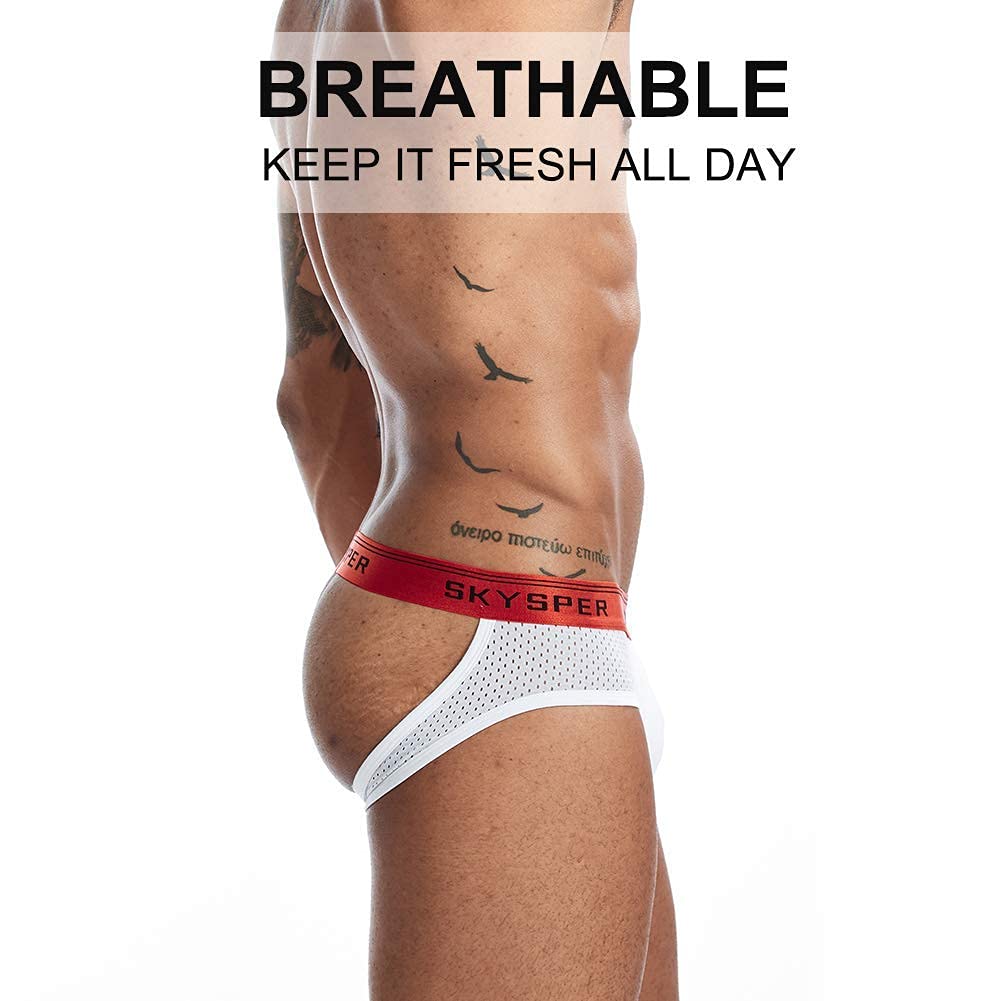 SKYSPER Jockstrap Athletic Supporters for Men Jock Strap Male Underwear Men's Thong Jockstrap Underwear