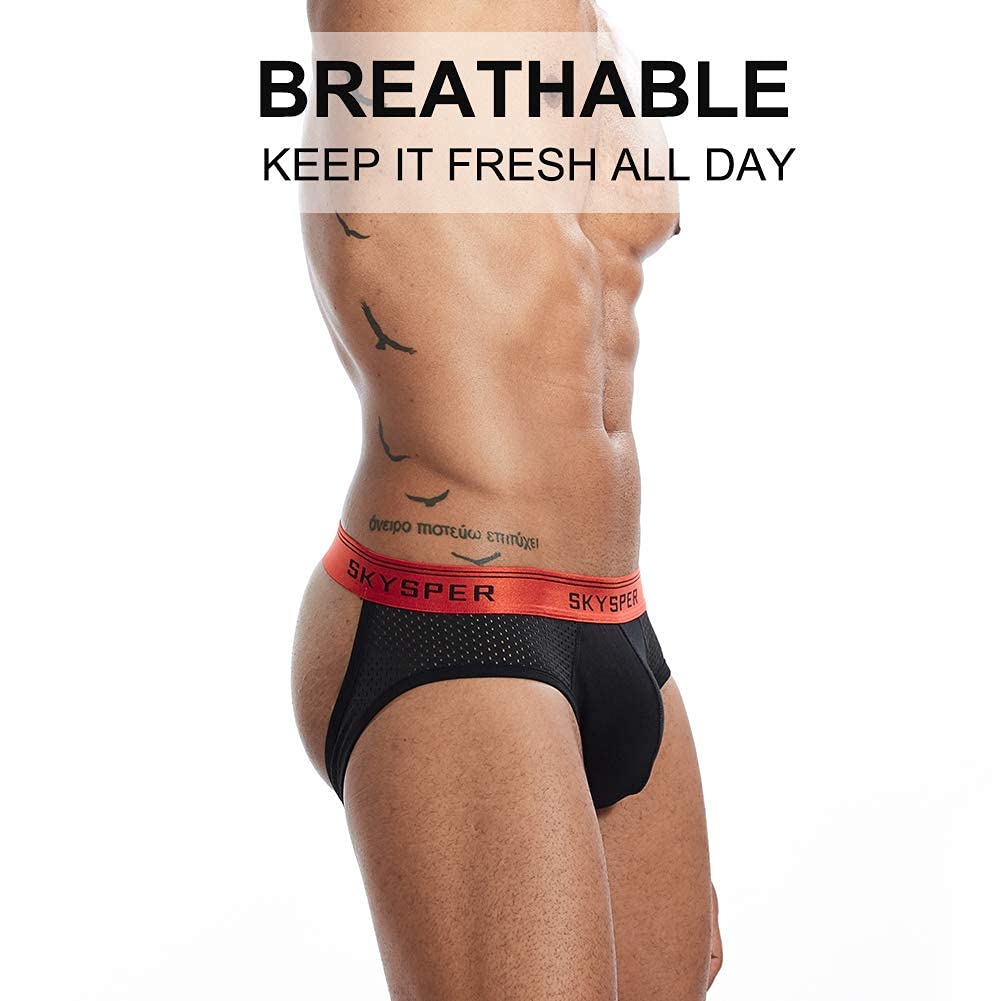 SKYSPER Jockstrap Athletic Supporters for Men Jock Strap Male Underwear Men's Thong Jockstrap Underwear