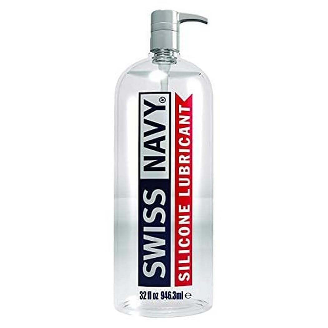 Swiss Navy Premium Silicone-Based Personal Lubricant & Lubricant Gel for Couples, 16 oz.