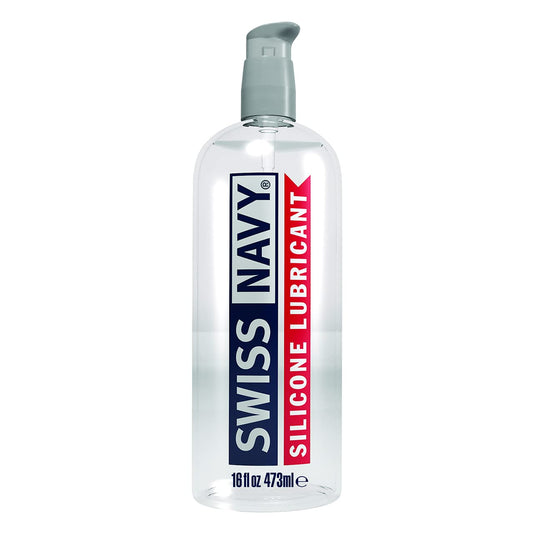 Swiss Navy Premium Silicone-Based Personal Lubricant & Lubricant Gel for Couples, 16 oz.