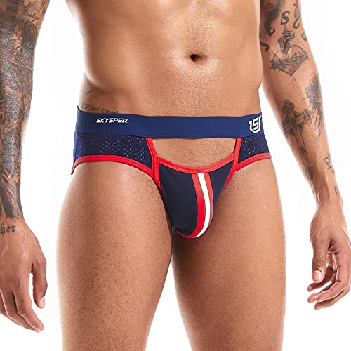 SKYSPER Jockstrap For Men Workout Jock Straps Male Underwear Athletic Supporter Sexy G-Strings