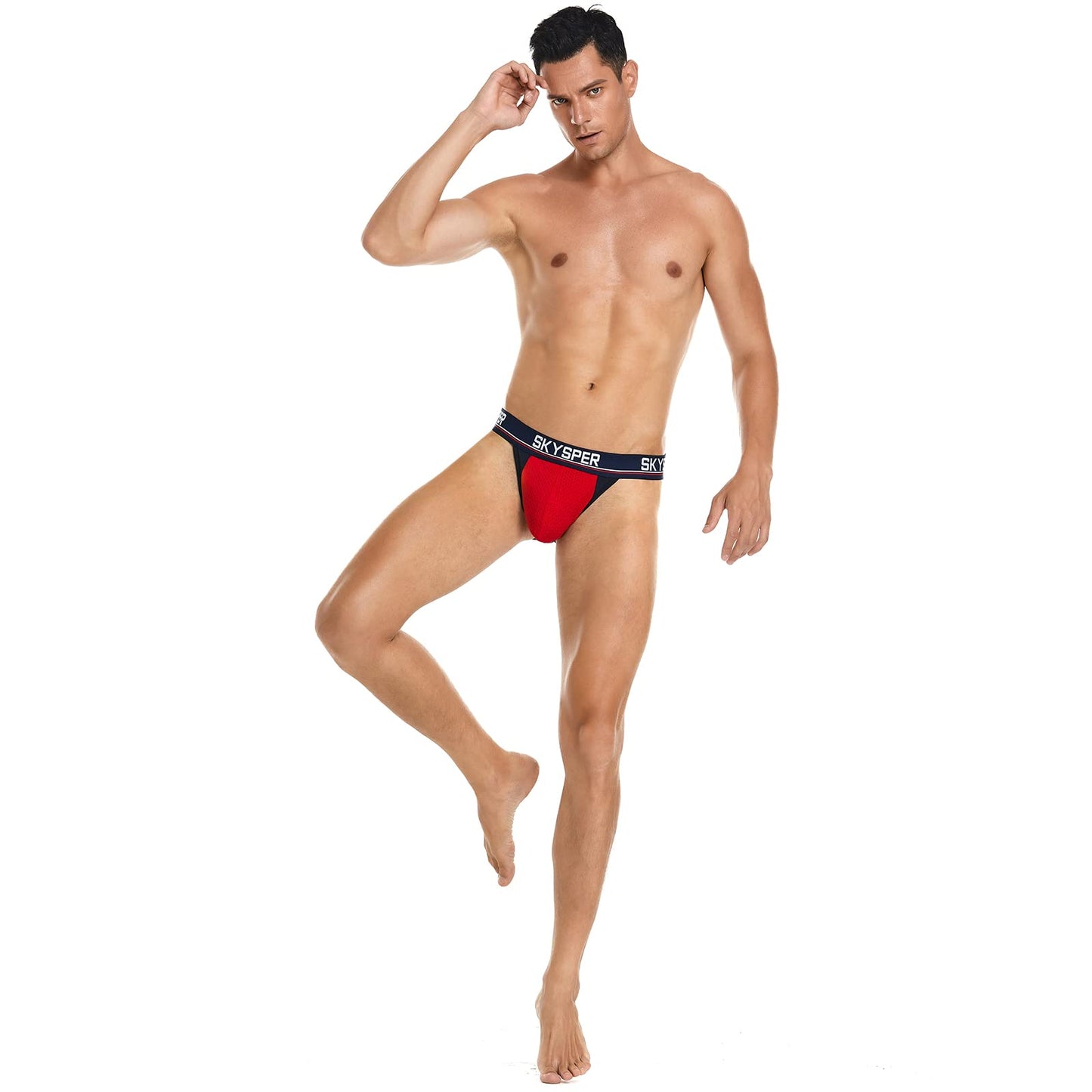 SKYSPER Jockstrap For Men Workout Jock Straps Male Underwear Athletic Supporter Sexy G-Strings