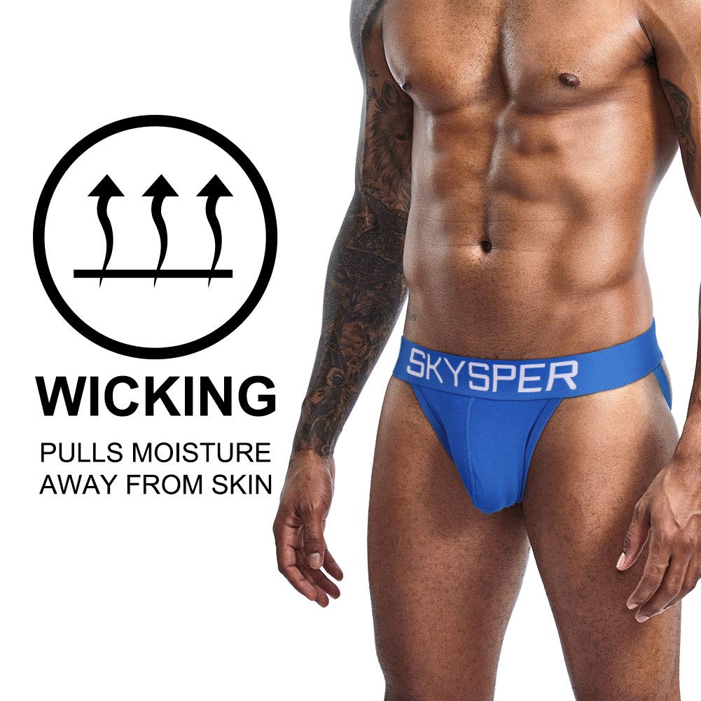 SKYSPER Jockstrap Athletic Supporters for Men Jock Strap Male Underwear Men's Thong Jockstrap Underwear