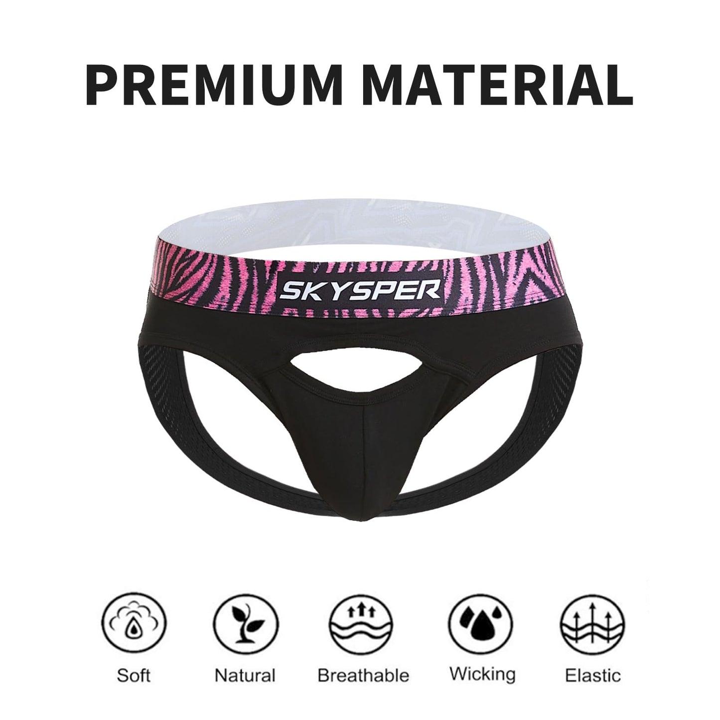 SKYSPER Jockstrap For Men Workout Jock Straps Male Underwear Athletic Supporter Sexy G-Strings