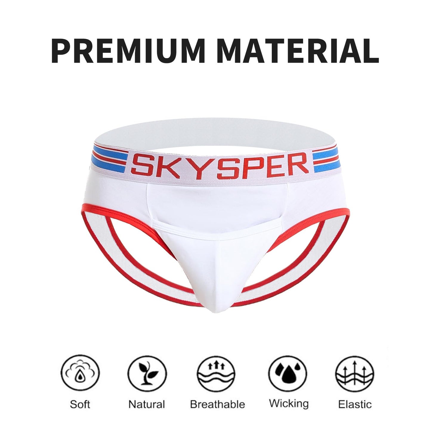 SKYSPER Jockstrap For Men Workout Jock Straps Male Underwear Athletic Supporter Sexy G-Strings