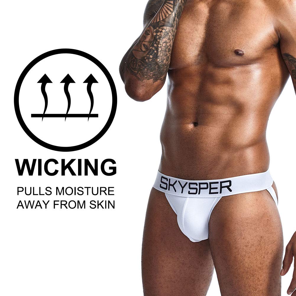 SKYSPER Jockstrap Athletic Supporters for Men Jock Strap Male Underwear Men's Thong Jockstrap Underwear