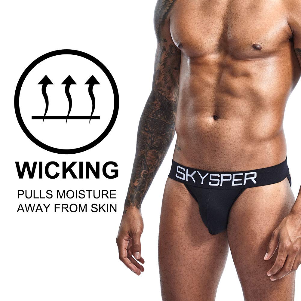 SKYSPER Jockstrap Athletic Supporters for Men Jock Strap Male Underwear Men's Thong Jockstrap Underwear