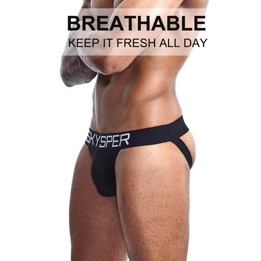 SKYSPER Jockstrap Athletic Supporters for Men Jock Strap Male Underwear Men's Thong Jockstrap Underwear