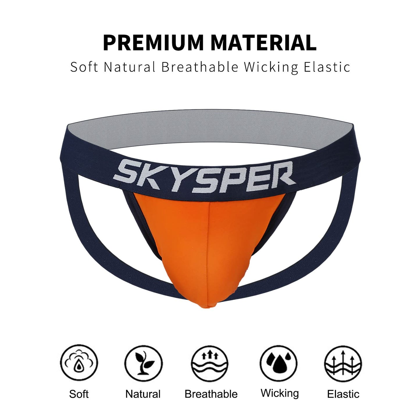 SKYSPER Men's Jock Strap Athletic Supporter For Men Sexy Jockstrap Male Underwear