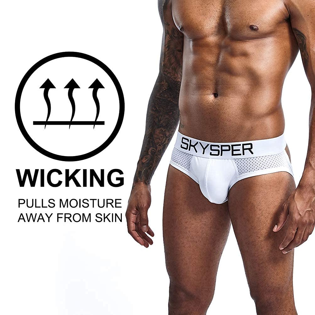 SKYSPER Jockstrap Athletic Supporters for Men Jock Strap Male Underwear Men's Thong Jockstrap Underwear