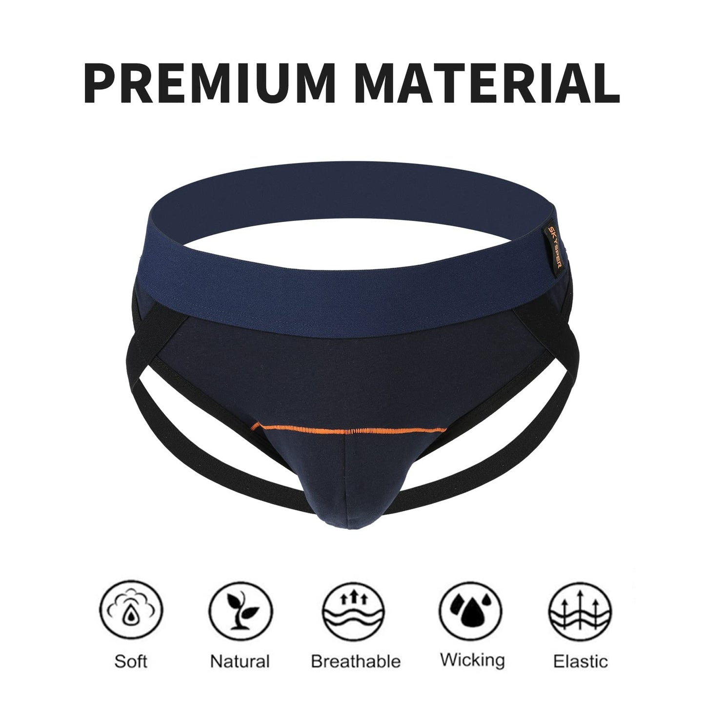 SKYSPER Jockstrap For Men Workout Jock Straps Male Underwear Athletic Supporter Sexy G-Strings