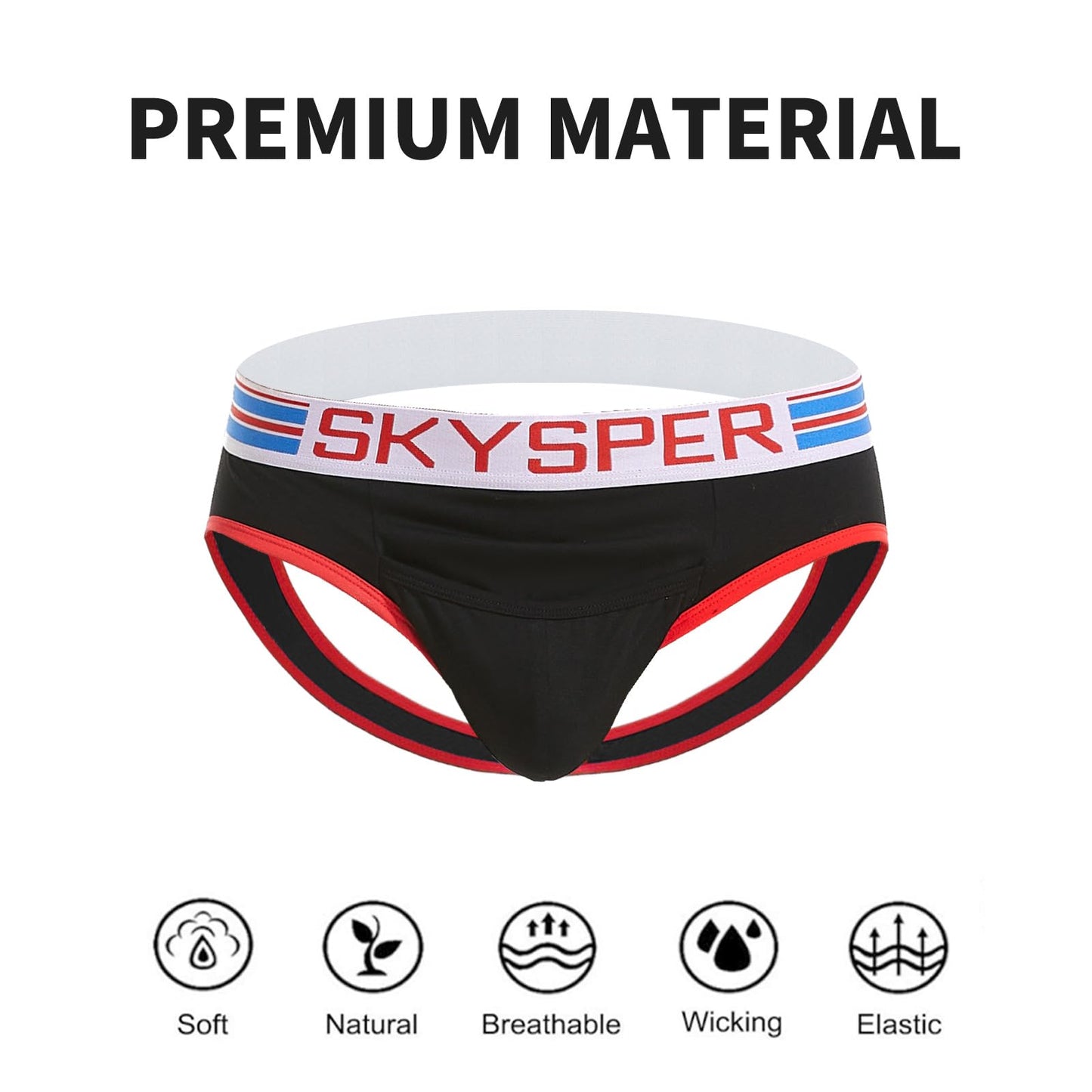 SKYSPER Jockstrap For Men Workout Jock Straps Male Underwear Athletic Supporter Sexy G-Strings