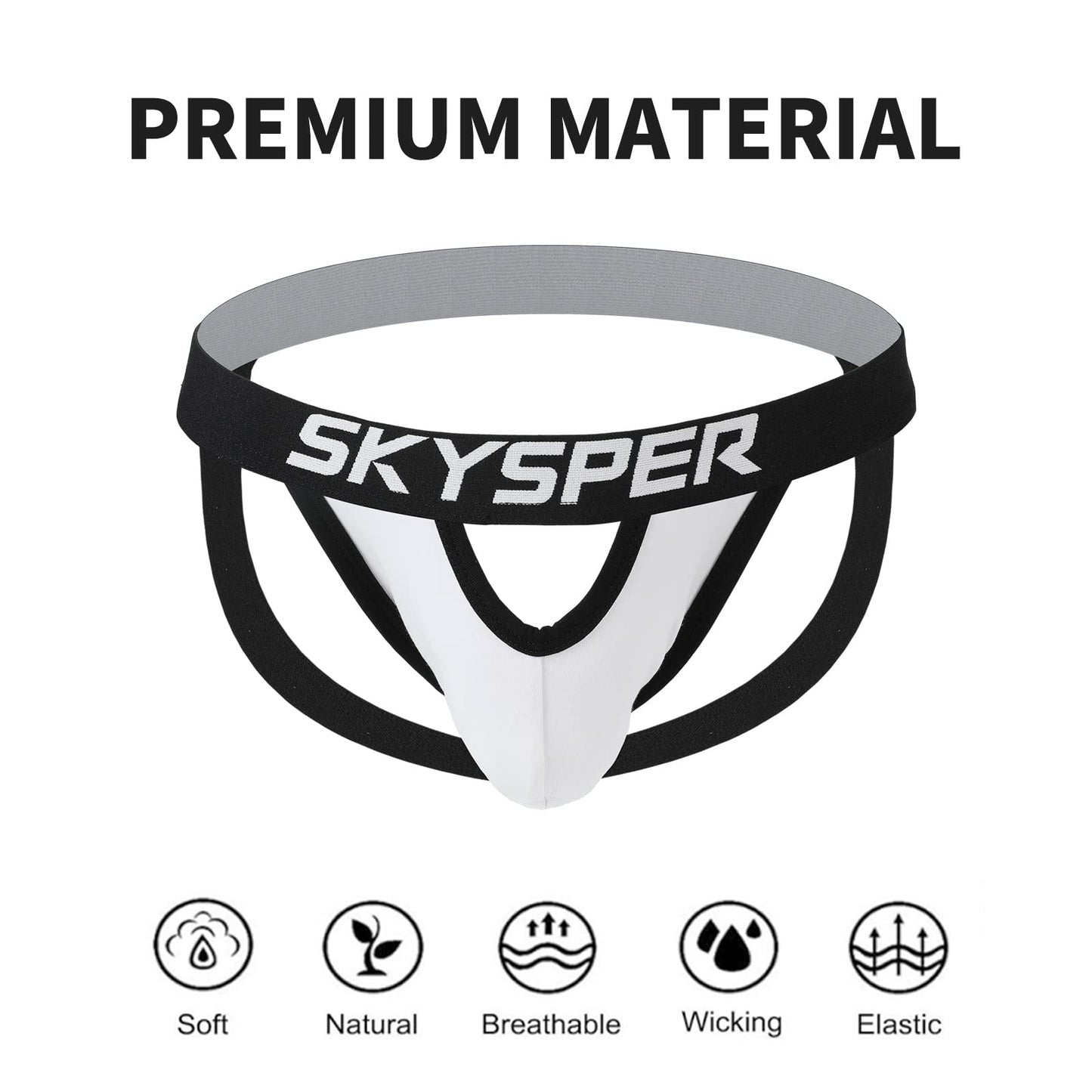 SKYSPER Jockstrap For Men Workout Jock Straps Male Underwear Athletic Supporter Sexy G-Strings