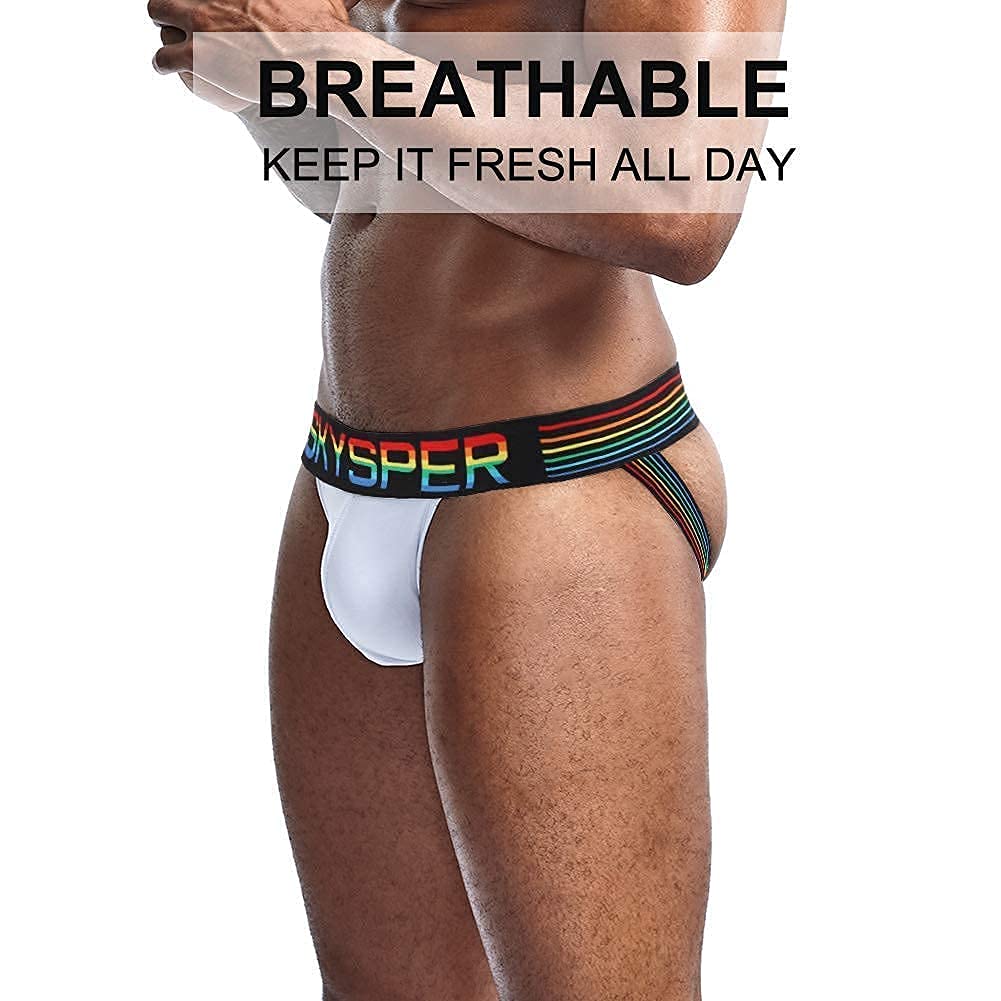 SKYSPER Mens Jockstrap Underwear Jock Straps Male Athletic Supporters for Men