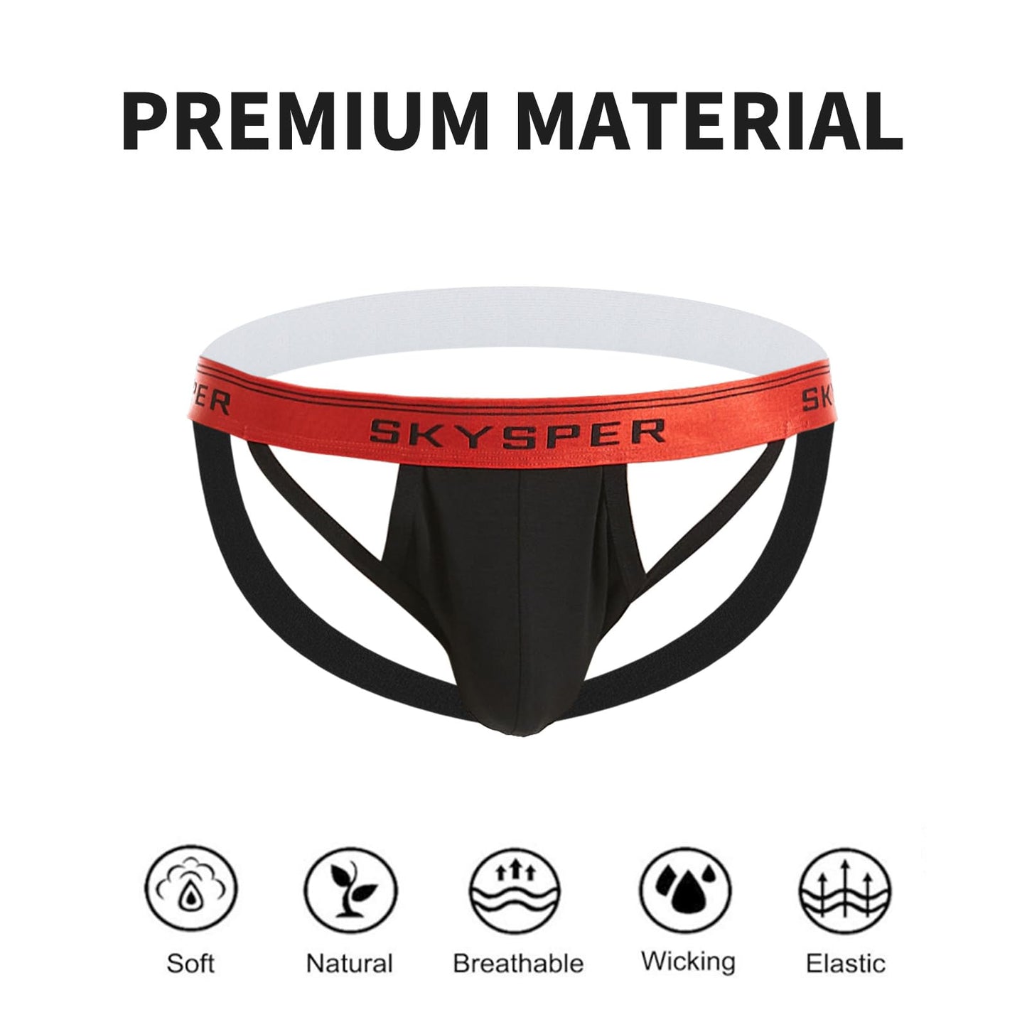 SKYSPER Jockstrap For Men Workout Jock Straps Male Underwear Athletic Supporter Sexy G-Strings