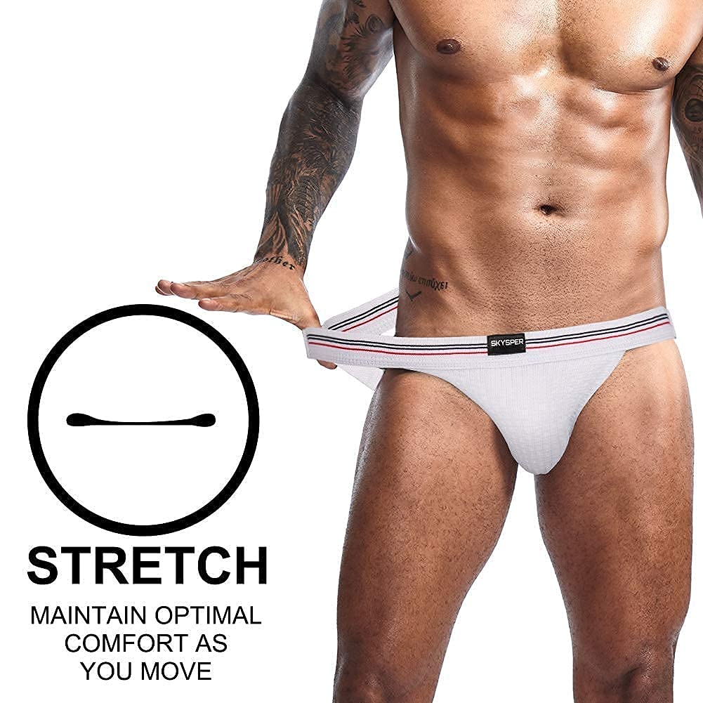 SKYSPER Jockstrap Athletic Supporters for Men Jock Strap Male Underwear Men's Thong Jockstrap Underwear