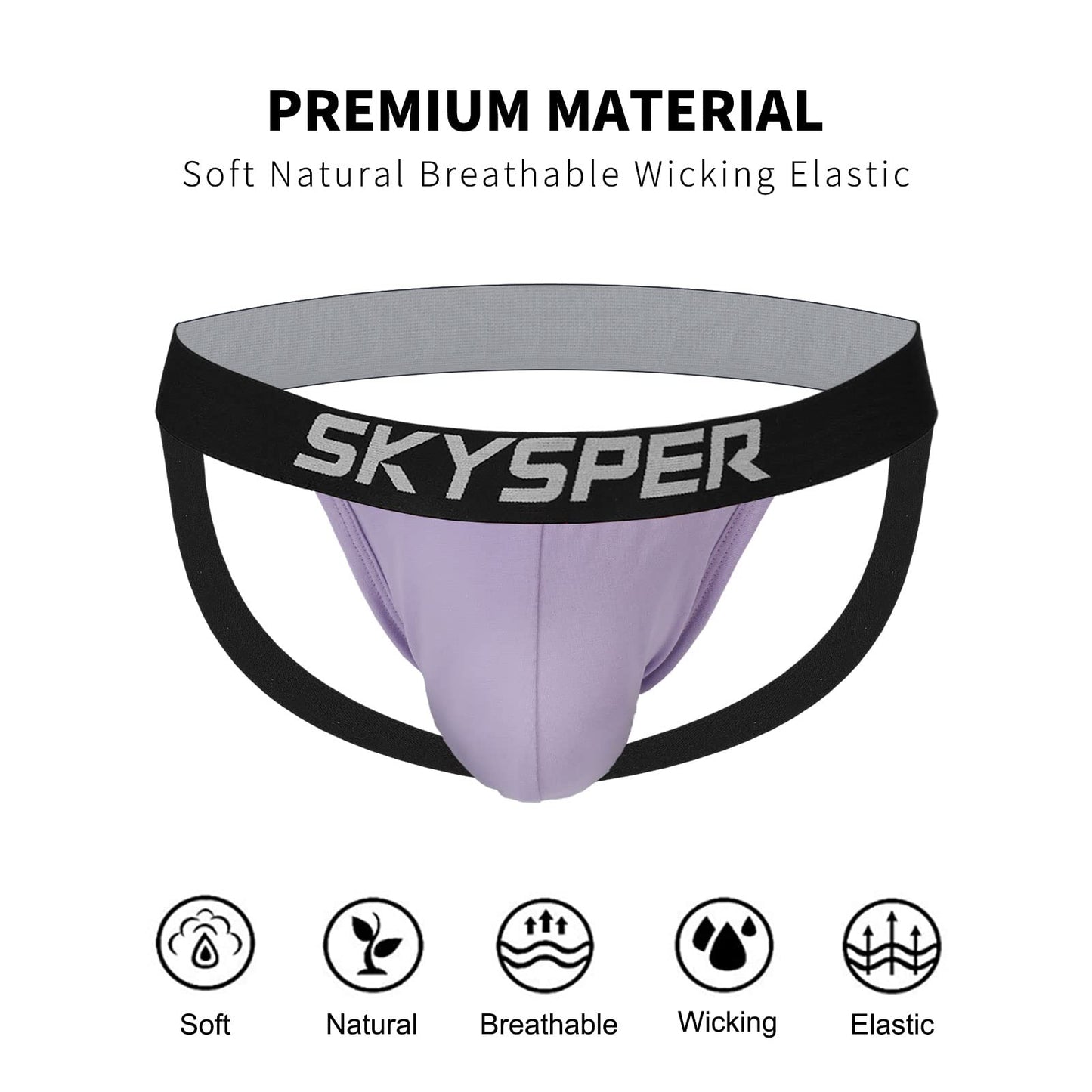 SKYSPER Men's Jock Strap Athletic Supporter For Men Sexy Jockstrap Male Underwear