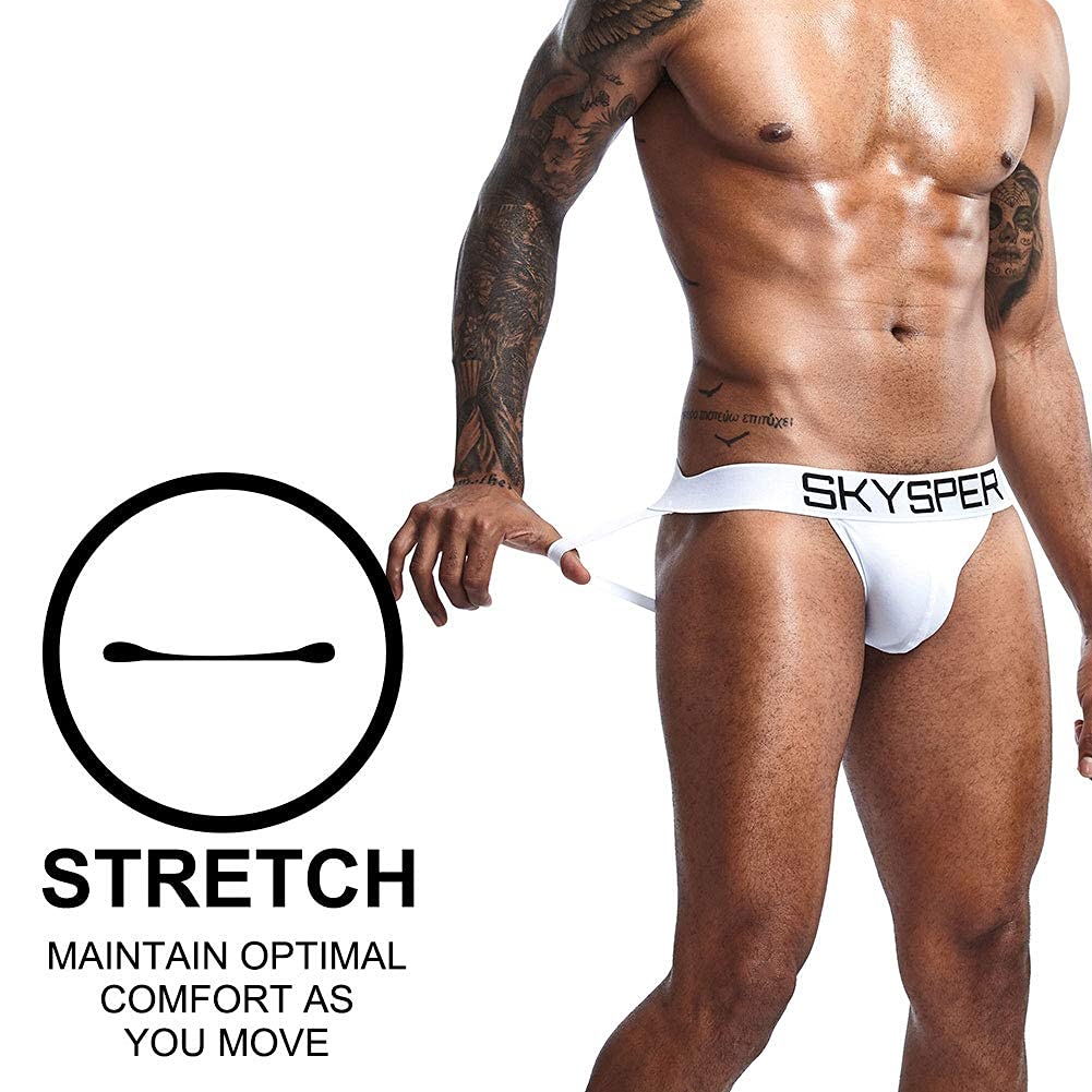 SKYSPER Jockstrap Athletic Supporters for Men Jock Strap Male Underwear Men's Thong Jockstrap Underwear