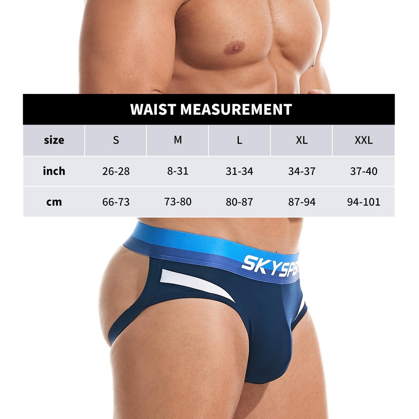 SKYSPER Jockstrap Athletic Supporters for Men Jock Strap Male Underwear Men's Thong Jockstrap Underwear