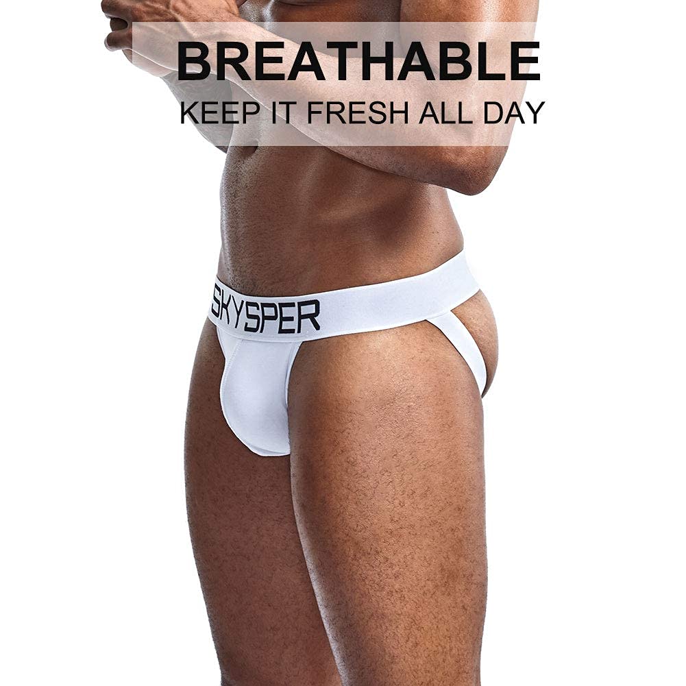 SKYSPER Jockstrap Athletic Supporters for Men Jock Strap Male Underwear Men's Thong Jockstrap Underwear