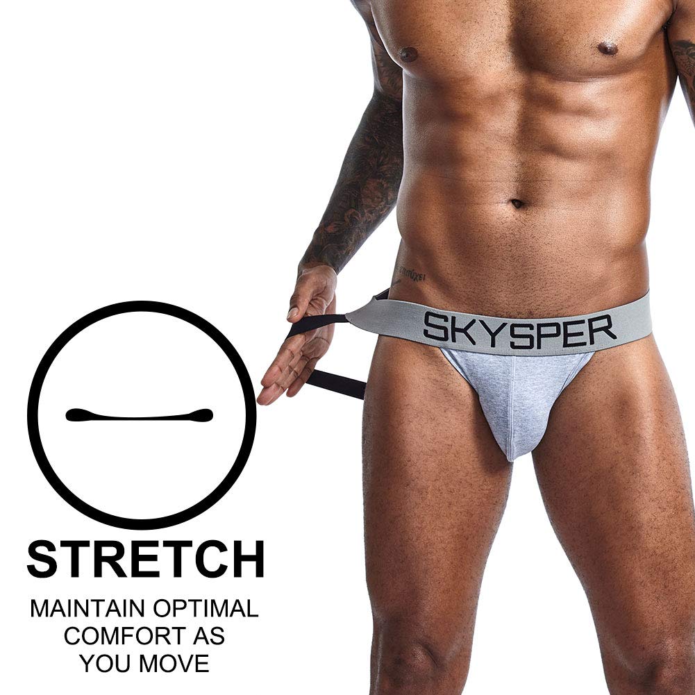 SKYSPER Jockstrap Athletic Supporters for Men Jock Strap Male Underwear Men's Thong Jockstrap Underwear