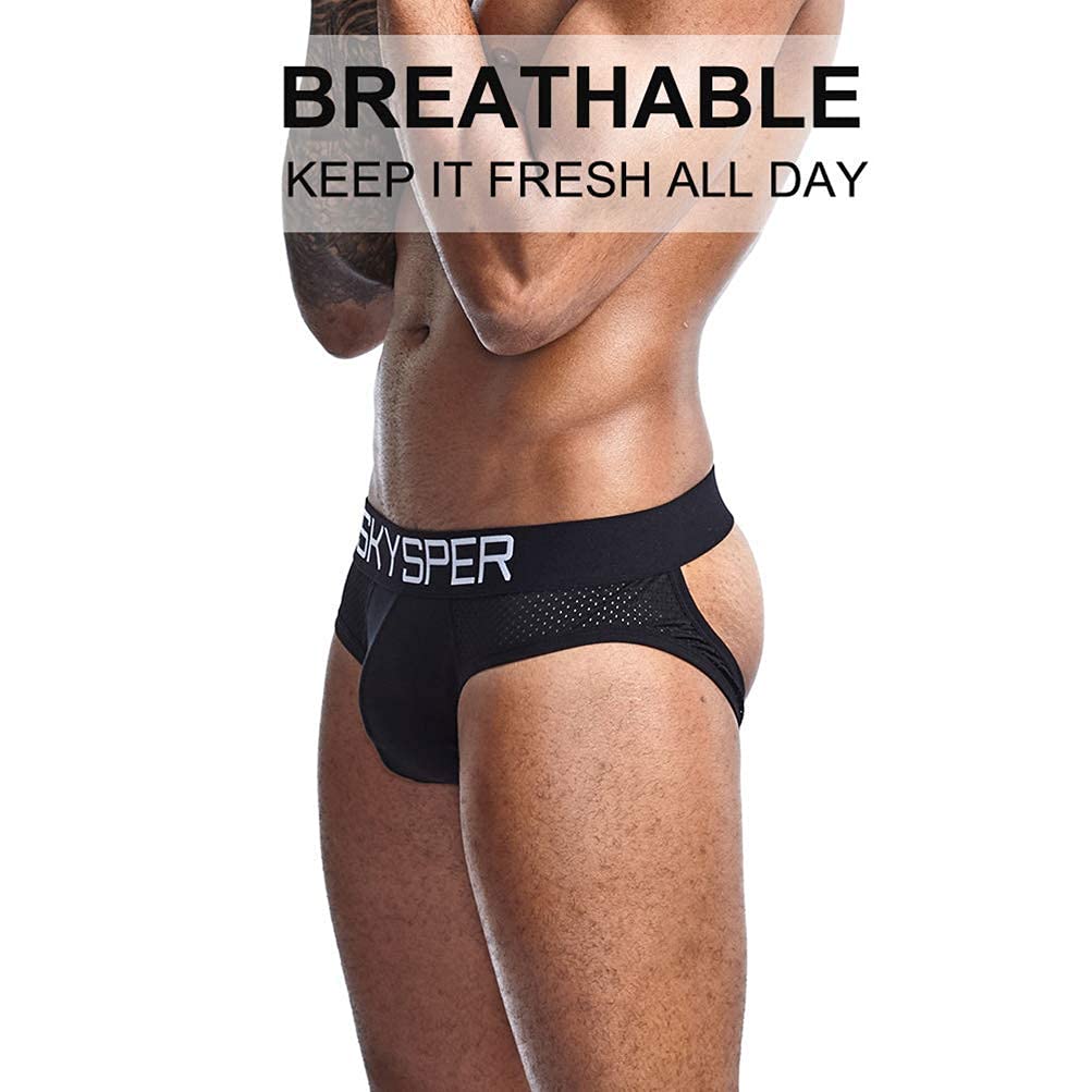 SKYSPER Jockstrap Athletic Supporters for Men Jock Strap Male Underwear Men's Thong Jockstrap Underwear