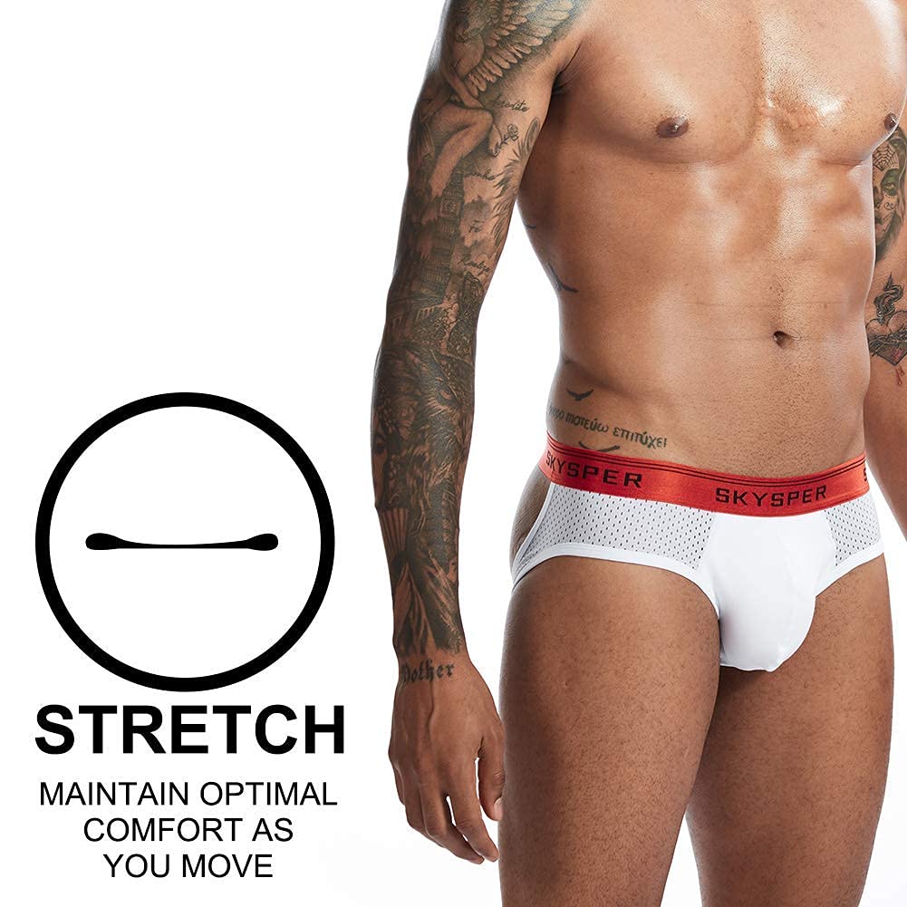 SKYSPER Jockstrap Athletic Supporters for Men Jock Strap Male Underwear Men's Thong Jockstrap Underwear