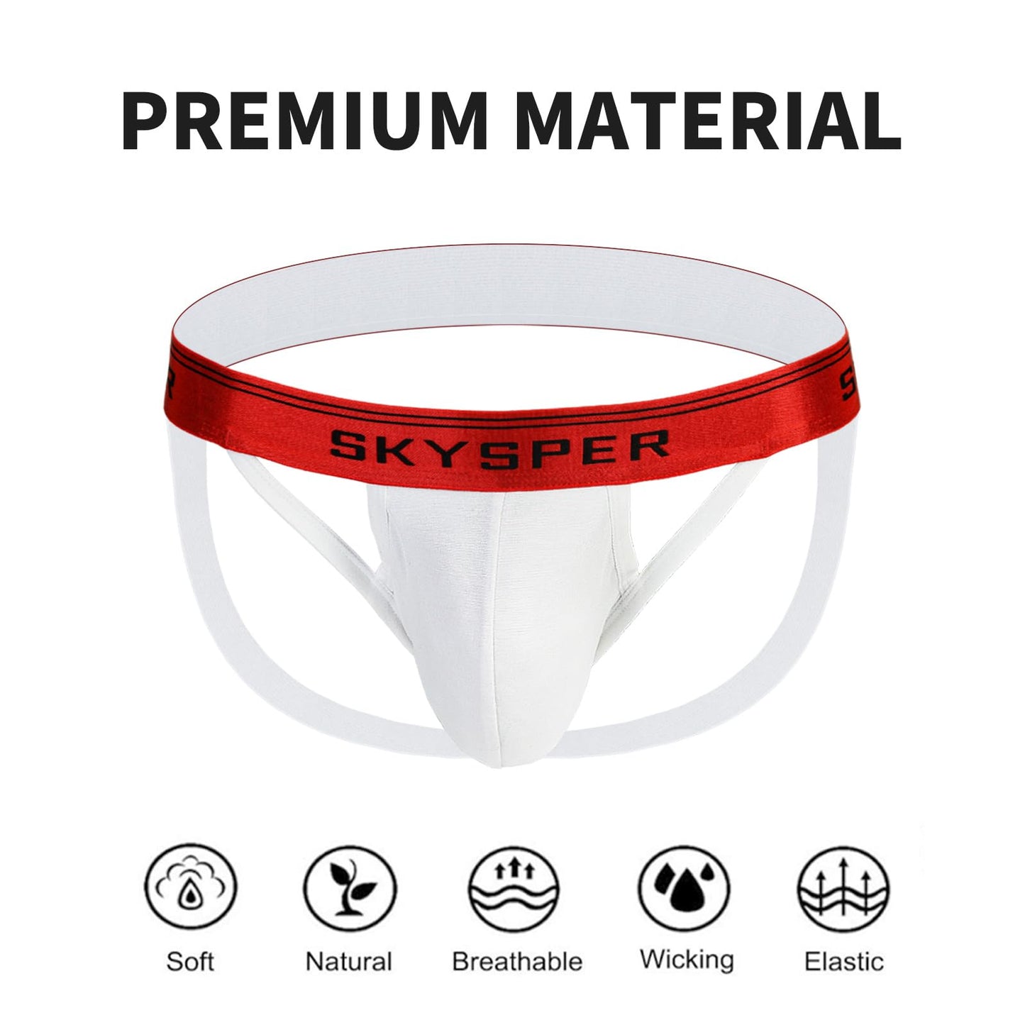 SKYSPER Jockstrap For Men Workout Jock Straps Male Underwear Athletic Supporter Sexy G-Strings