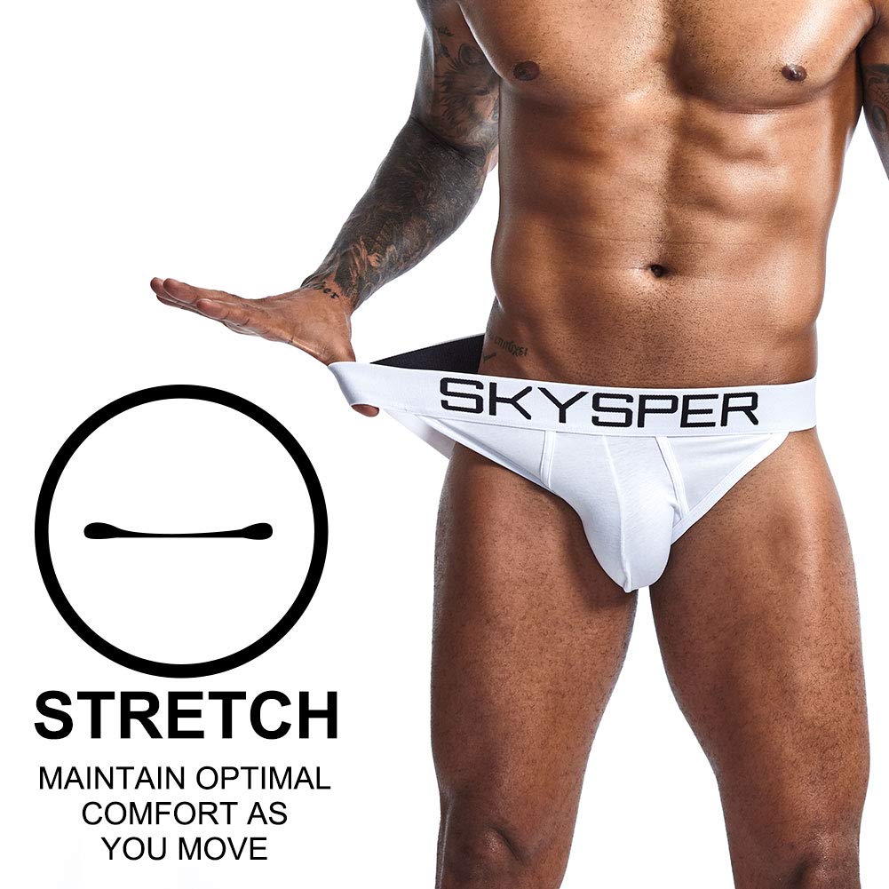 SKYSPER Jockstrap Athletic Supporters for Men Jock Strap Male Underwear Men's Thong Jockstrap Underwear