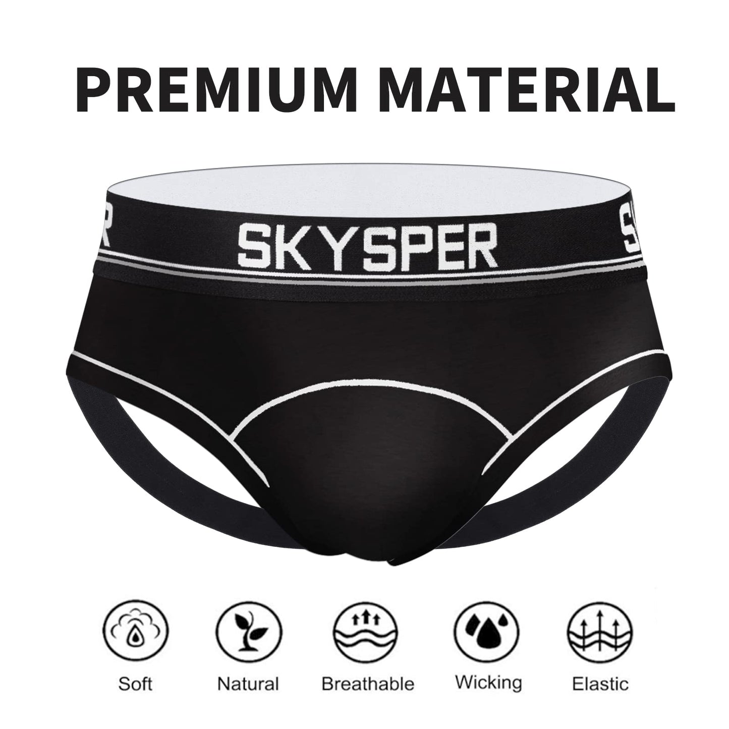 SKYSPER Men's Jock Strap Athletic Supporter For Men Sexy Jockstrap Male Underwear