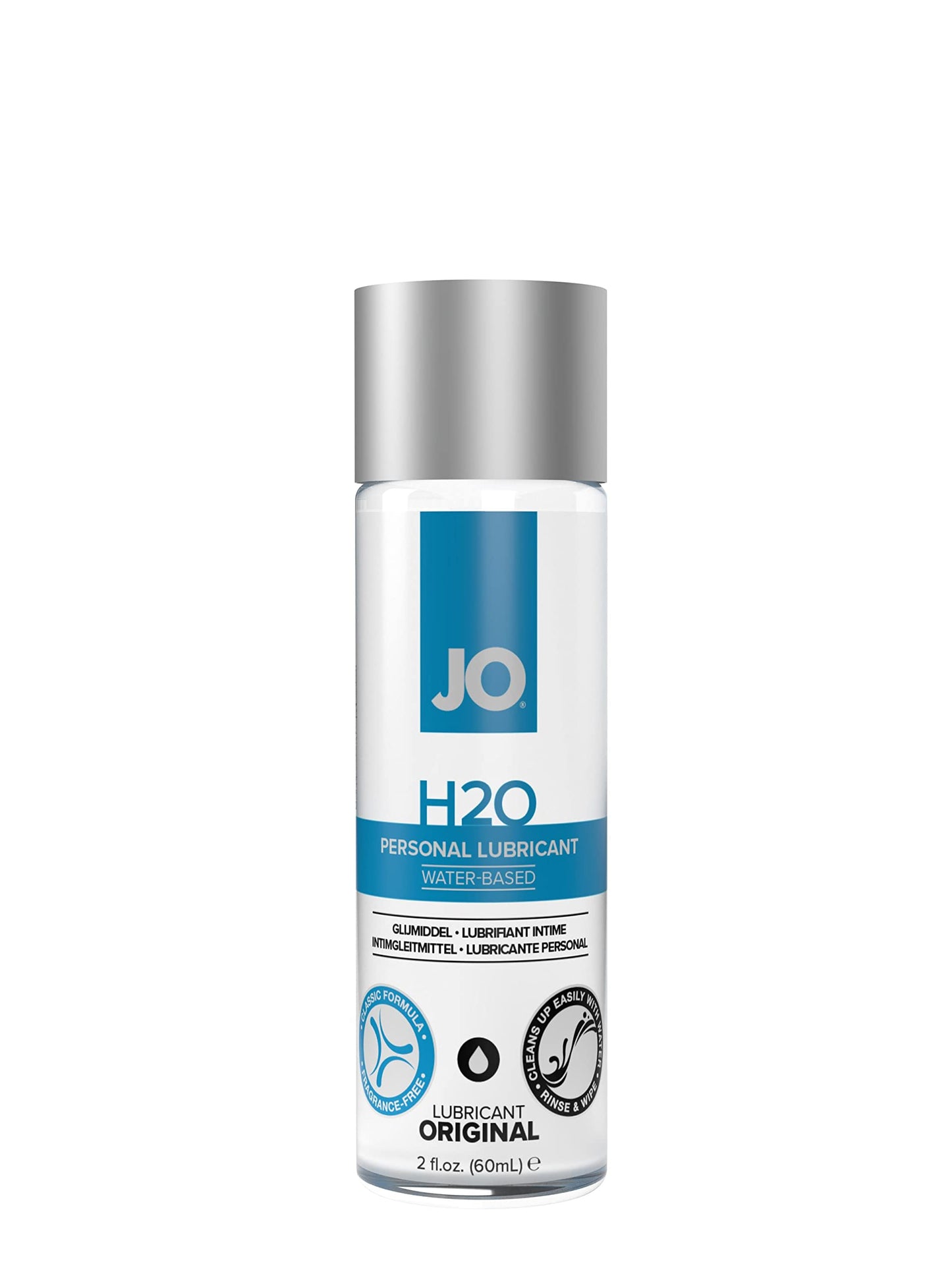 JO Original Water-Based Personal Lubricant, Lube for Men, Women and Couples, 8 Fl Oz