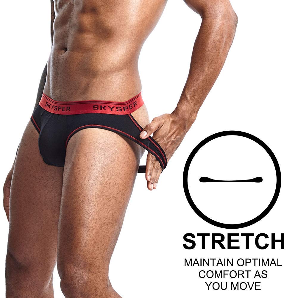 SKYSPER Jockstrap Athletic Supporters for Men Jock Strap Male Underwear Men's Thong Jockstrap Underwear