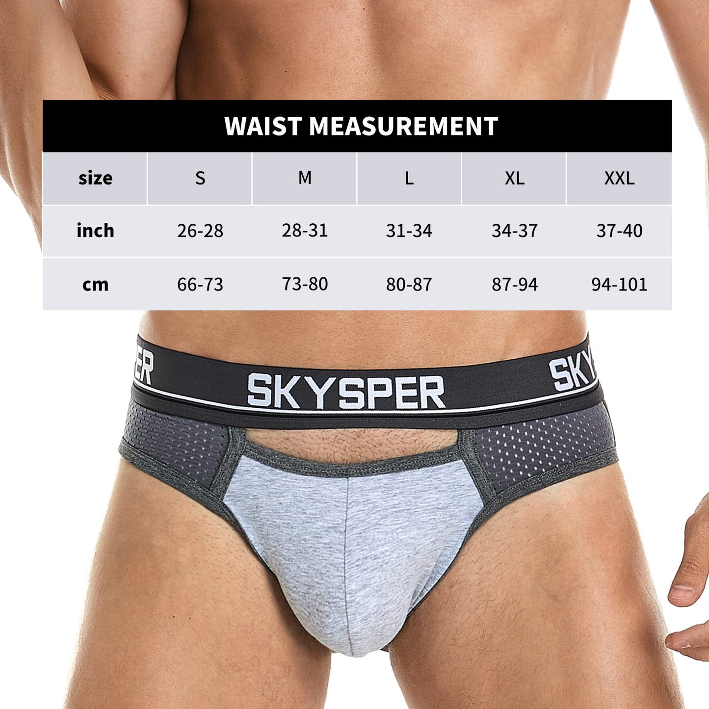 SKYSPER Men's Jock Strap Athletic Supporter For Men Sexy Jockstrap Male Underwear