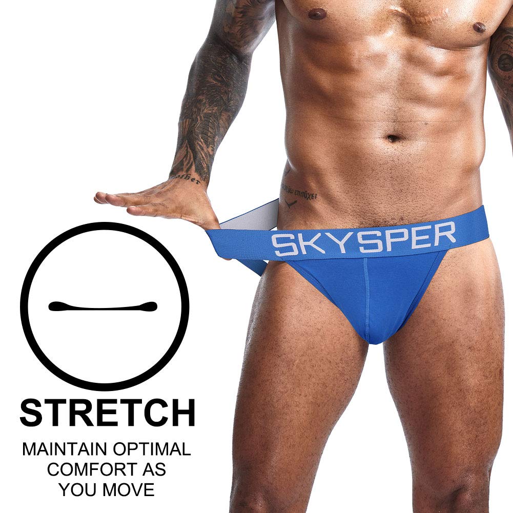 SKYSPER Jockstrap Athletic Supporters for Men Jock Strap Male Underwear Men's Thong Jockstrap Underwear