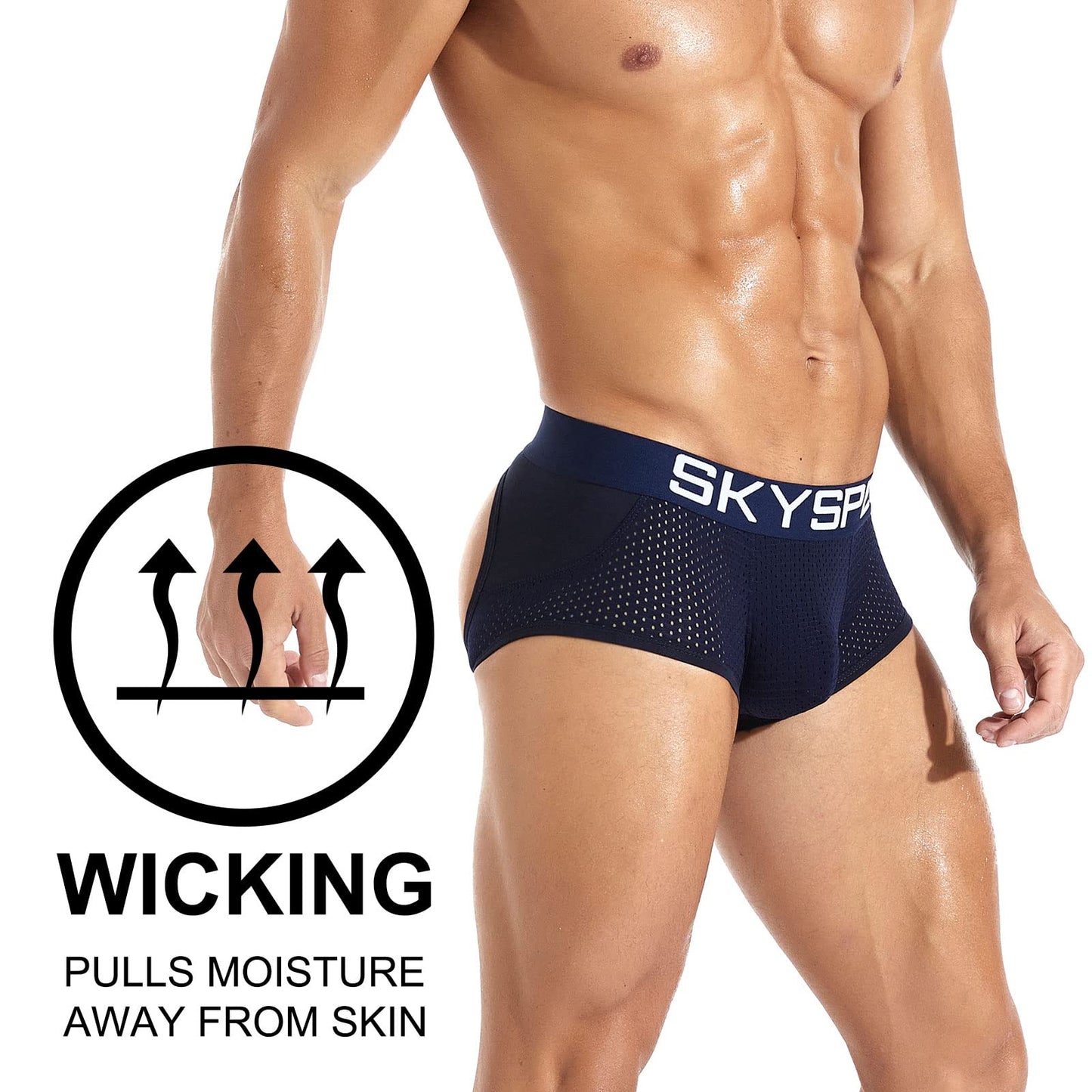 SKYSPER Jockstrap Athletic Supporters for Men Jock Strap Male Underwear Men's Thong Jockstrap Underwear