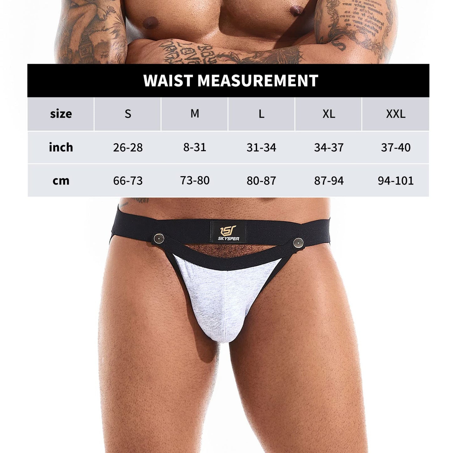 SKYSPER Jockstrap For Men Workout Jock Straps Male Underwear Athletic Supporter Sexy G-Strings