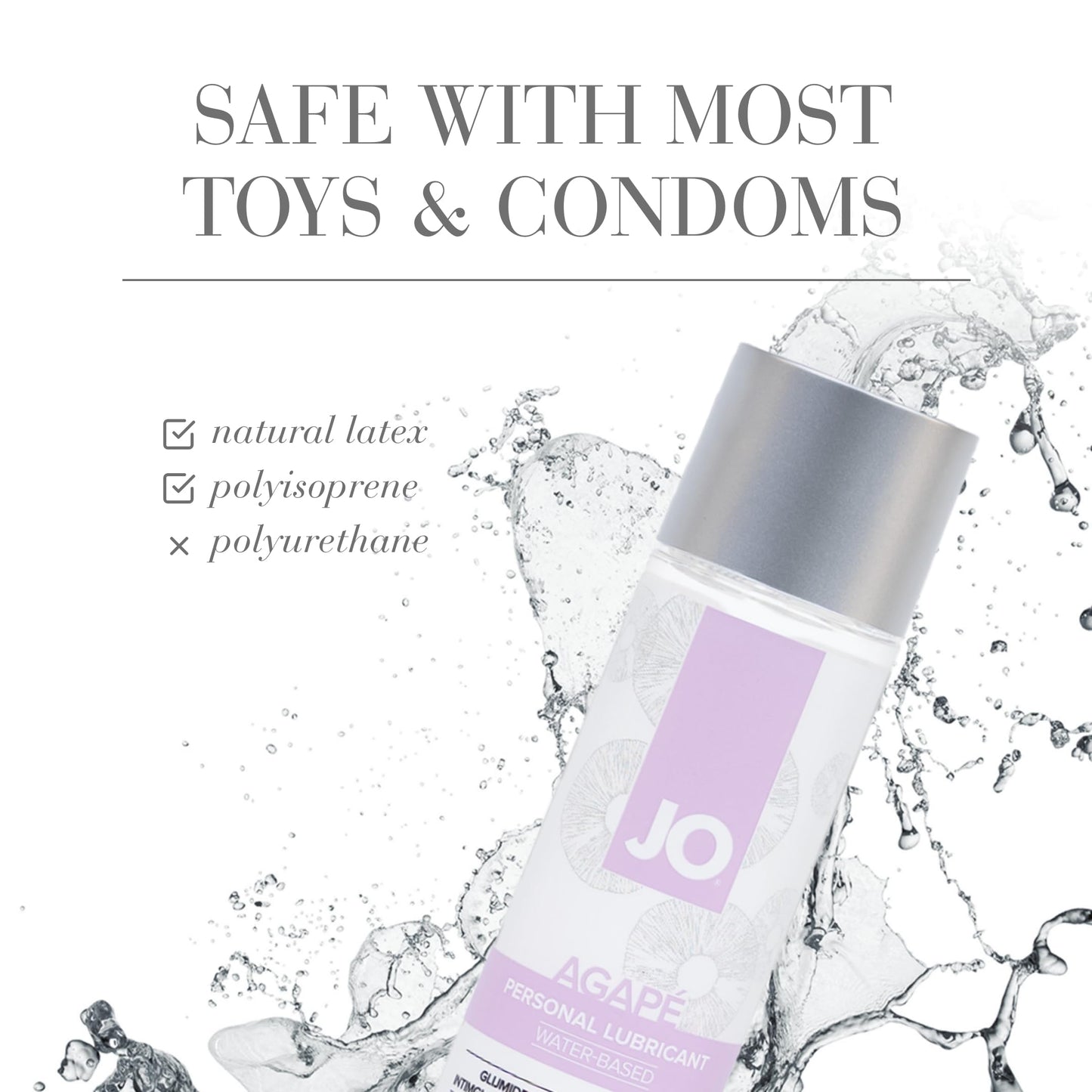 JO Original Water-Based Personal Lubricant, Lube for Men, Women and Couples, 8 Fl Oz