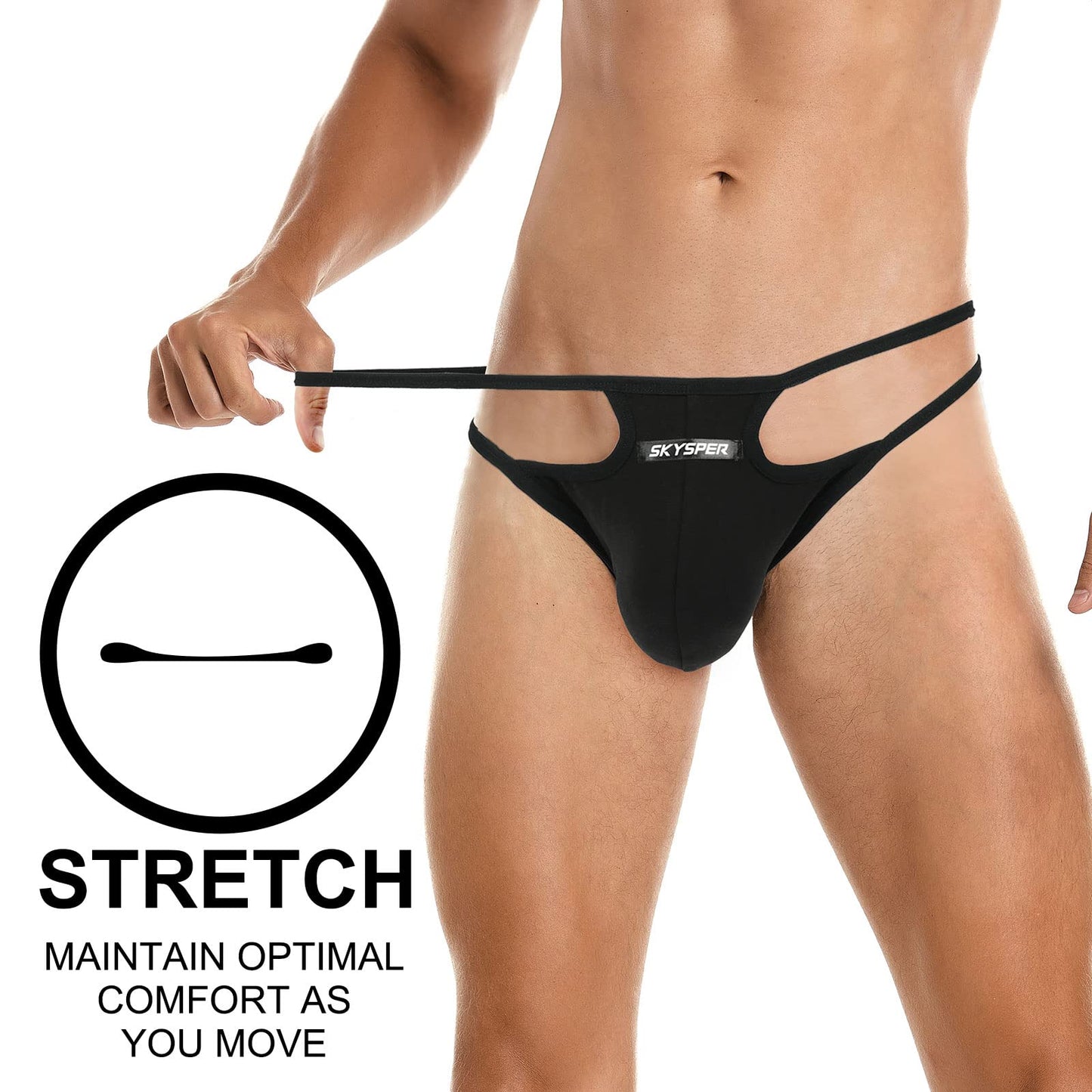 SKYSPER Jockstrap For Men Workout Jock Straps Male Underwear Athletic Supporter Sexy G-Strings