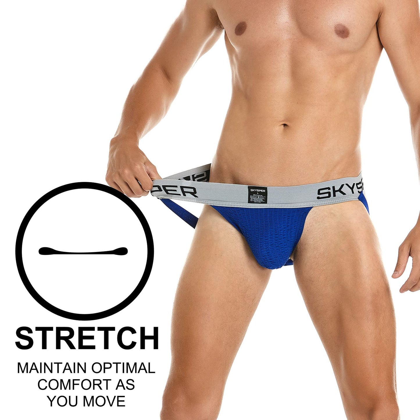 SKYSPER Jockstrap Athletic Supporters for Men Jock Strap Male Underwear Men's Thong Jockstrap Underwear