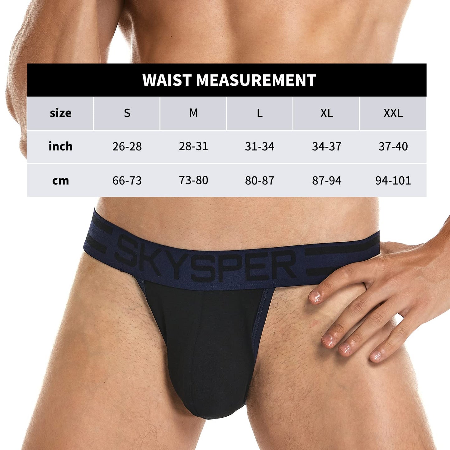 SKYSPER Men's Jock Strap Athletic Supporter For Men Sexy Jockstrap Male Underwear