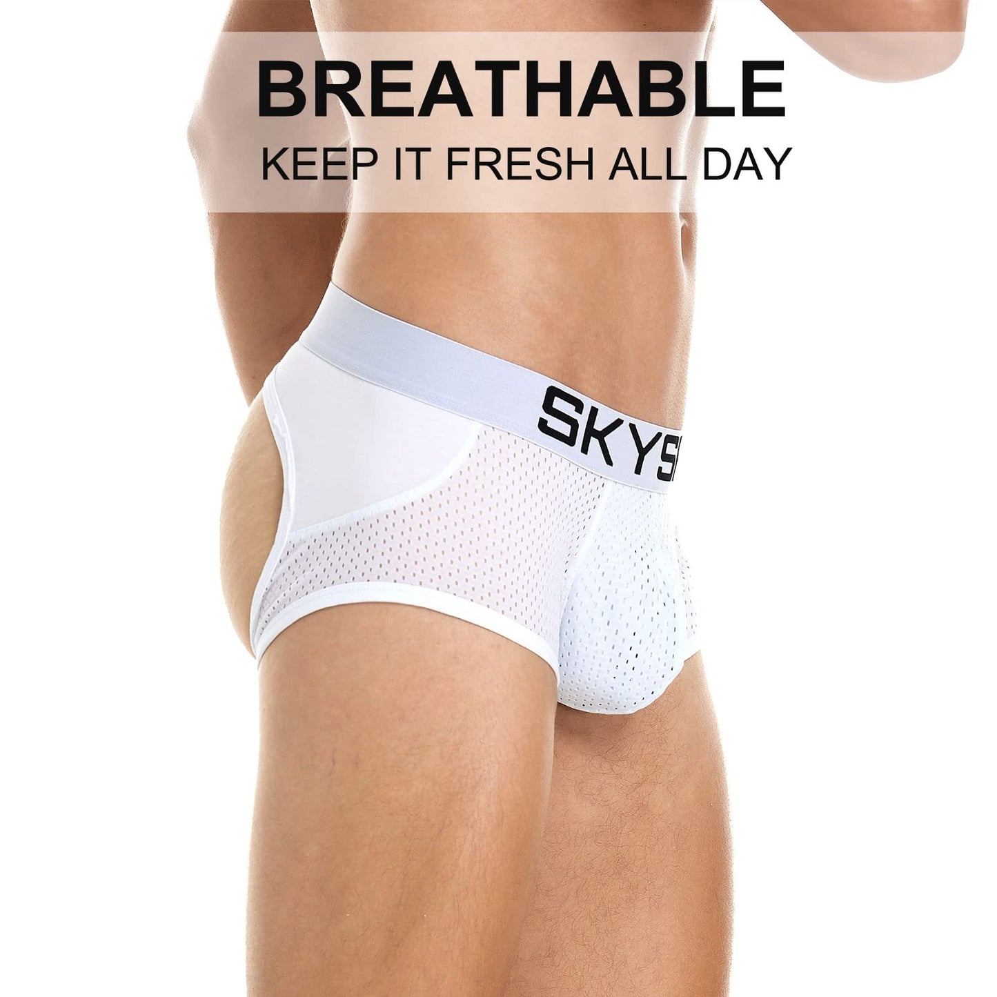 SKYSPER Jockstrap Athletic Supporters for Men Jock Strap Male Underwear Men's Thong Jockstrap Underwear