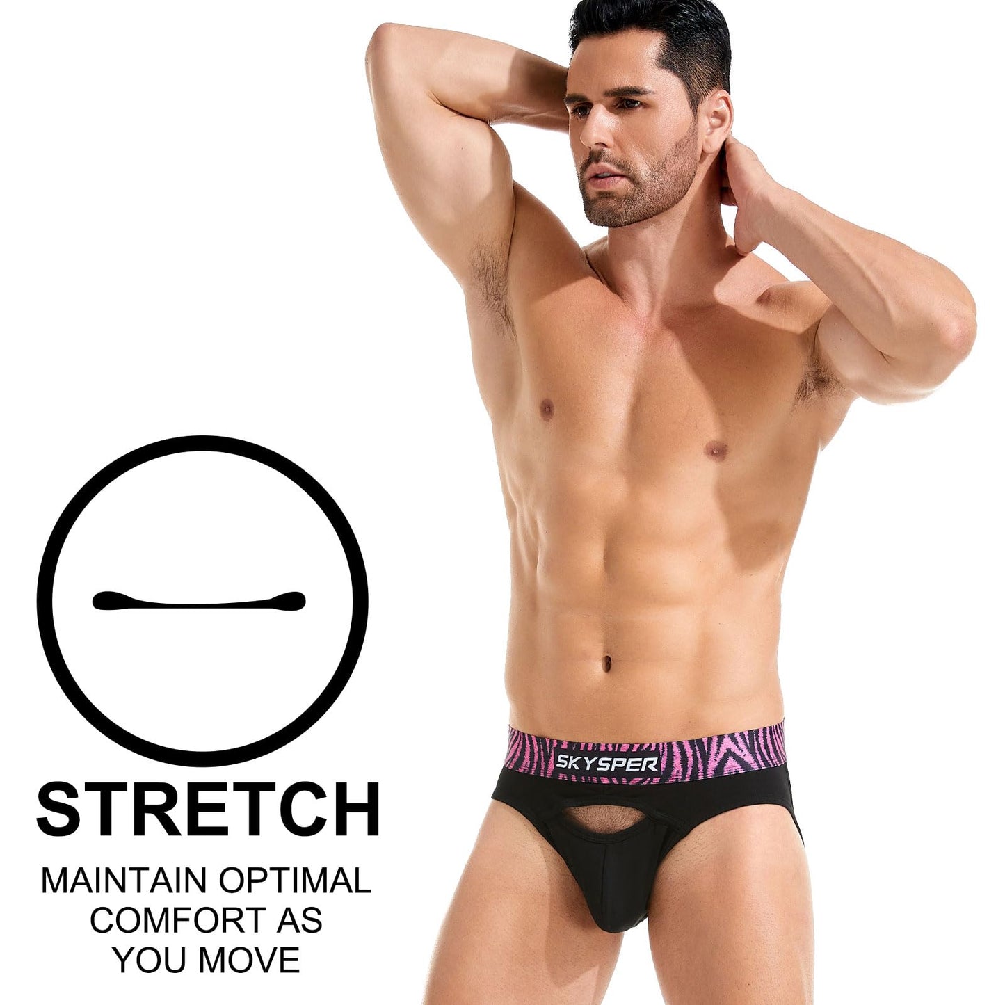 SKYSPER Jockstrap For Men Workout Jock Straps Male Underwear Athletic Supporter Sexy G-Strings