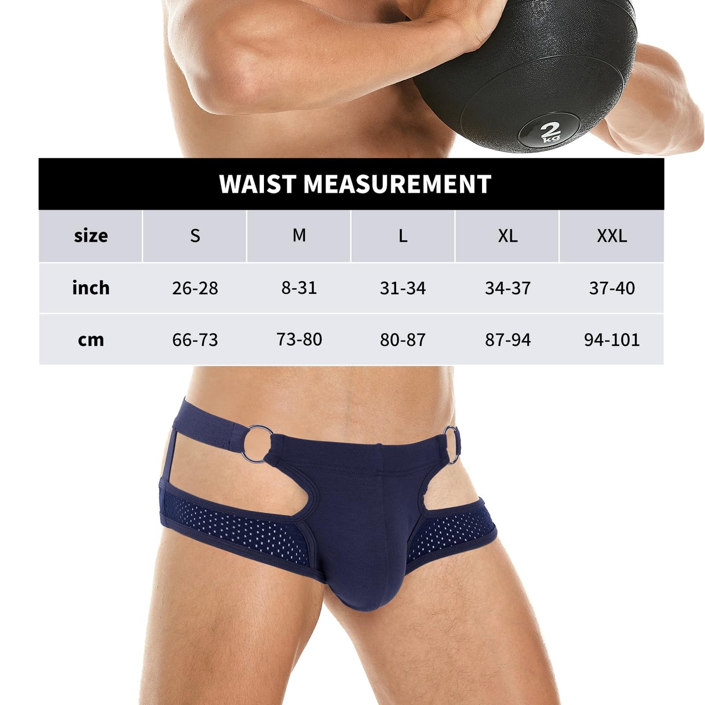 SKYSPER Men's Jock Strap Athletic Supporter For Men Sexy Jockstrap Male Underwear