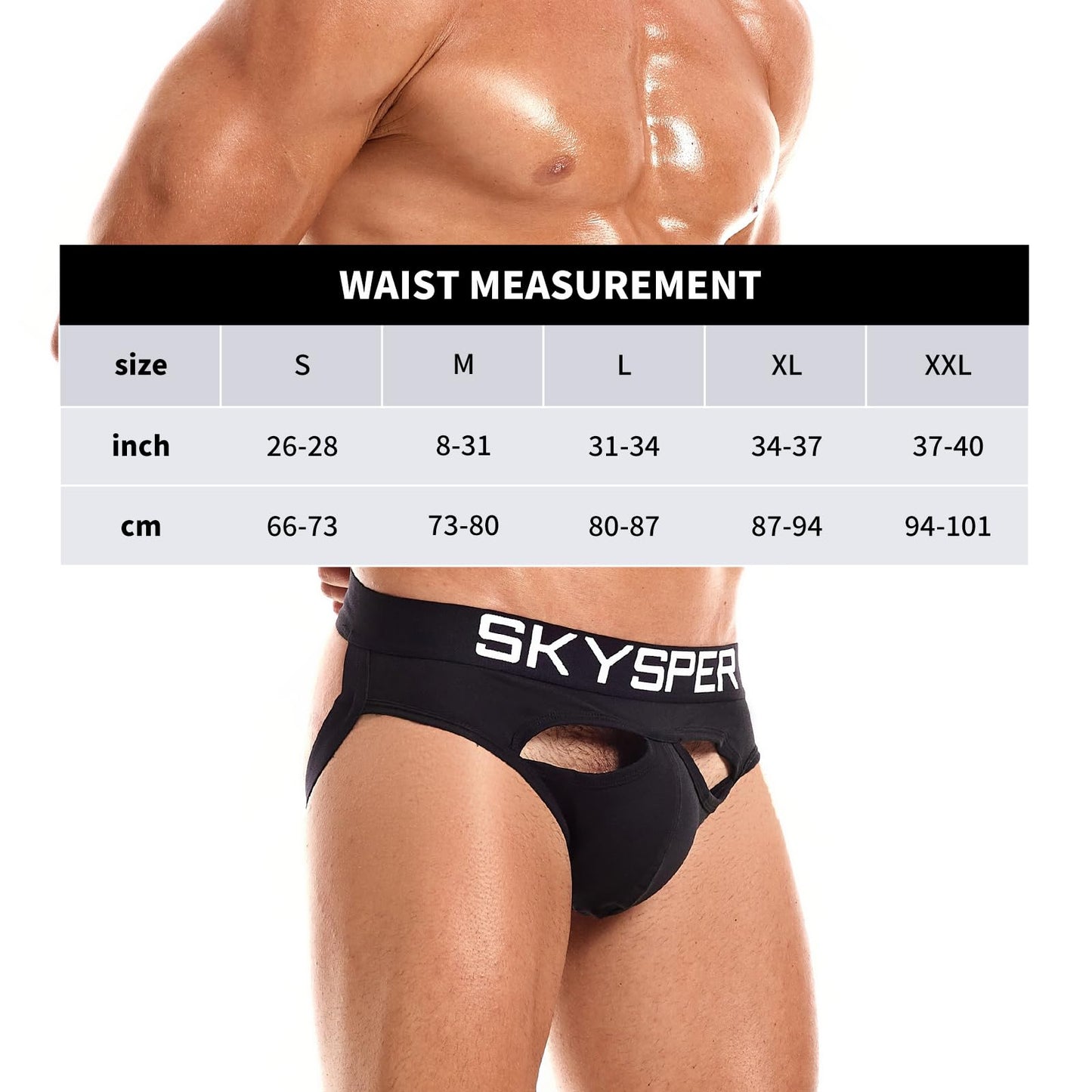 SKYSPER Mens Jockstrap Underwear Jock Straps Male Athletic Supporters for Men