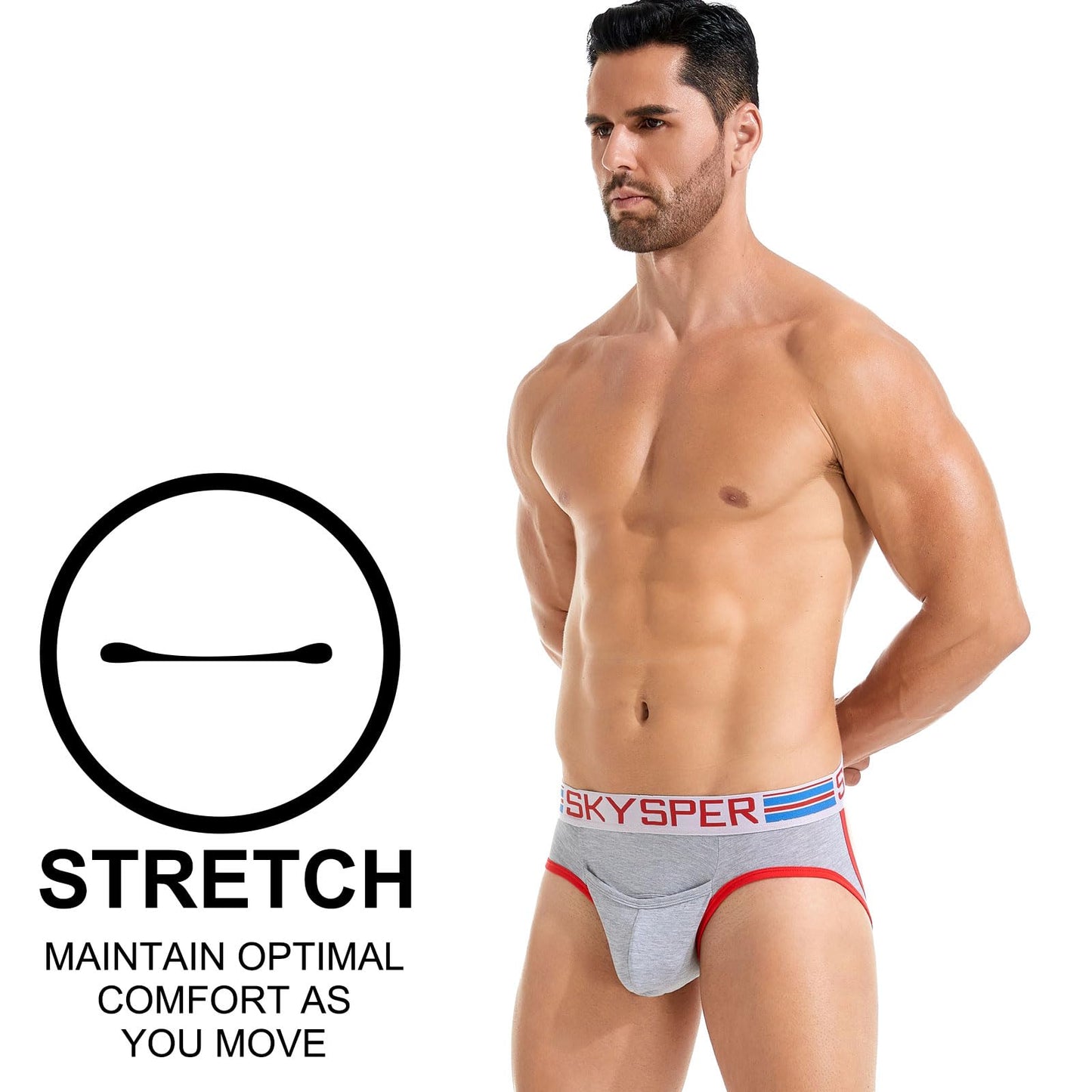 SKYSPER Jockstrap For Men Workout Jock Straps Male Underwear Athletic Supporter Sexy G-Strings