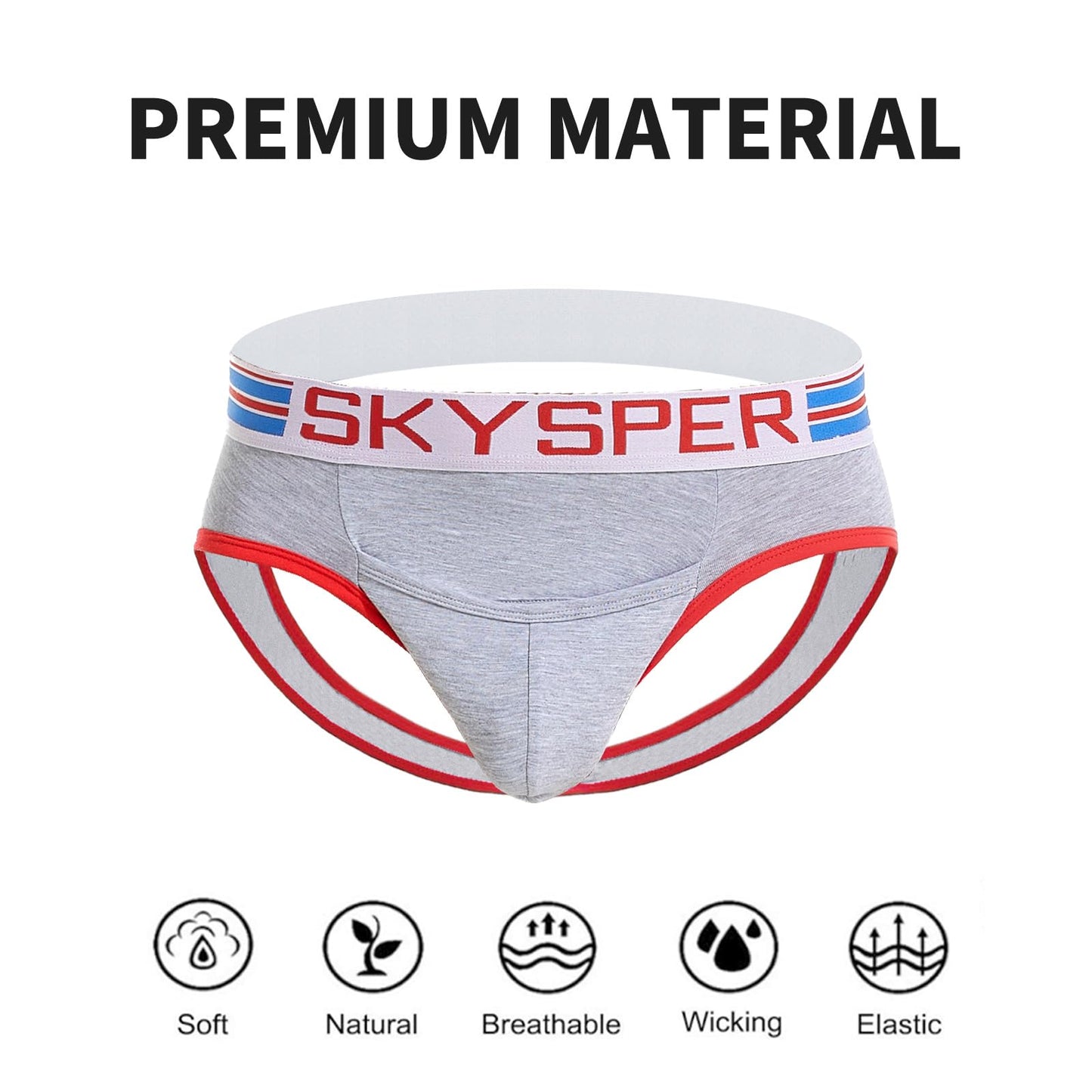 SKYSPER Jockstrap For Men Workout Jock Straps Male Underwear Athletic Supporter Sexy G-Strings