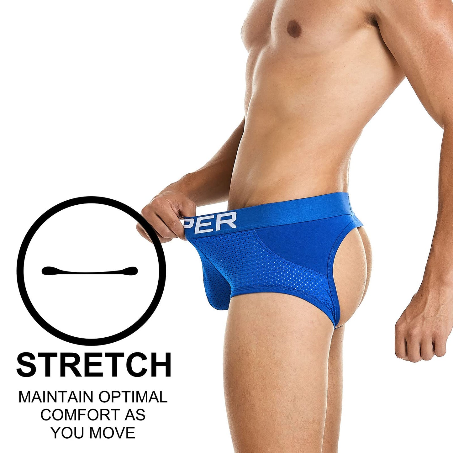 SKYSPER Jockstrap Athletic Supporters for Men Jock Strap Male Underwear Men's Thong Jockstrap Underwear