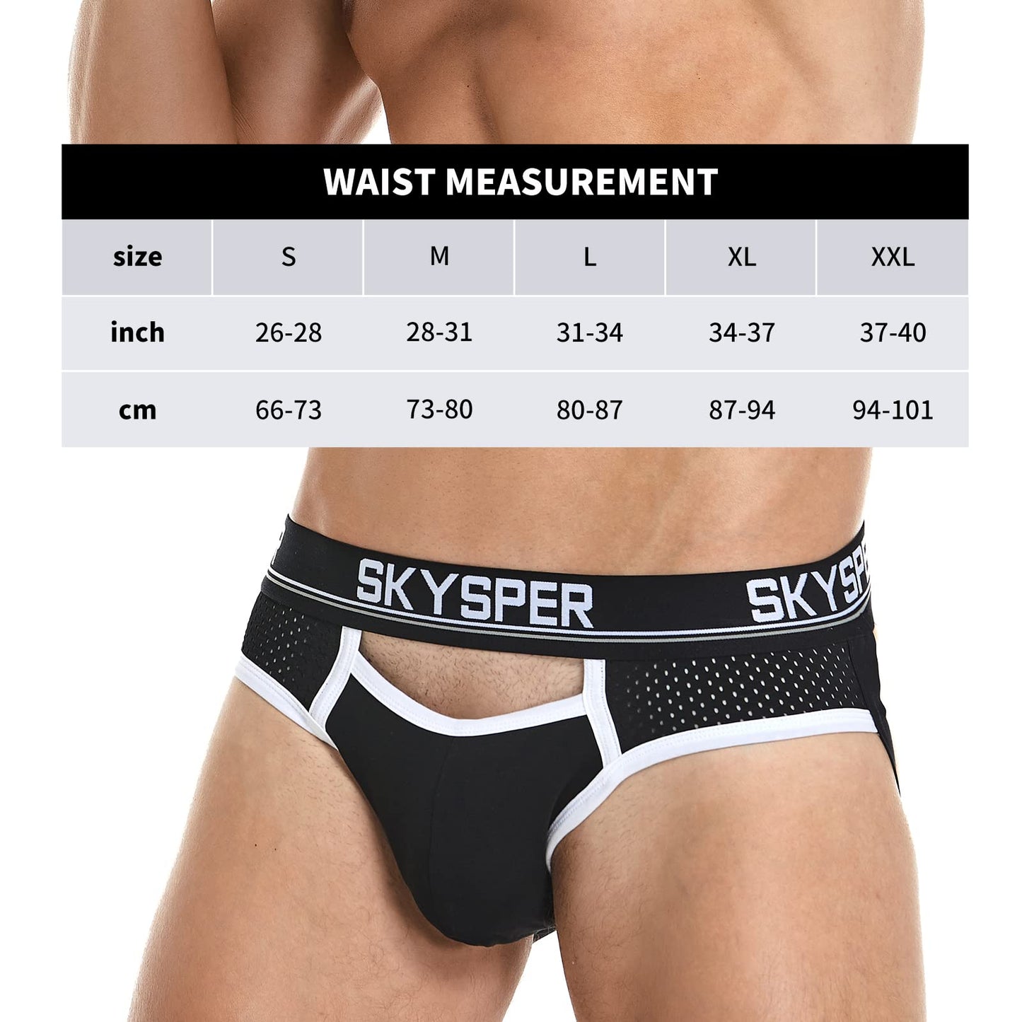 SKYSPER Men's Jock Strap Athletic Supporter For Men Sexy Jockstrap Male Underwear