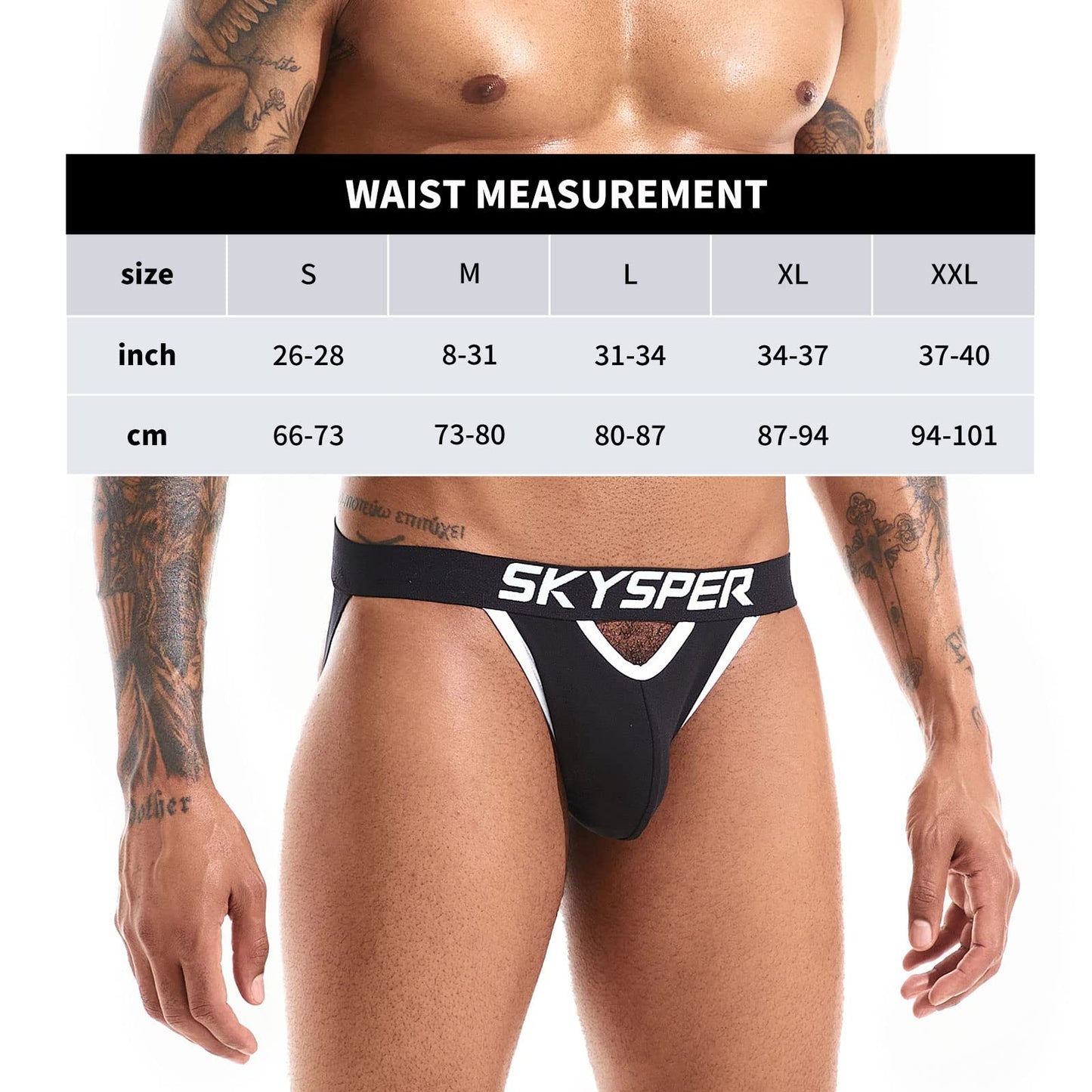 SKYSPER Jockstrap For Men Workout Jock Straps Male Underwear Athletic Supporter Sexy G-Strings