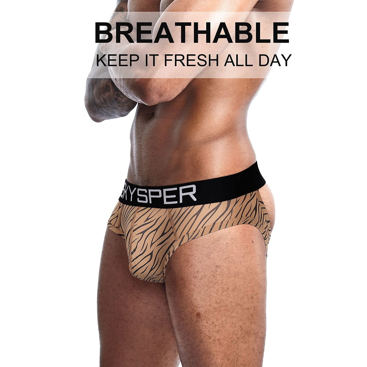 SKYSPER Mens Jockstrap Underwear Jock Straps Male Athletic Supporters for Men